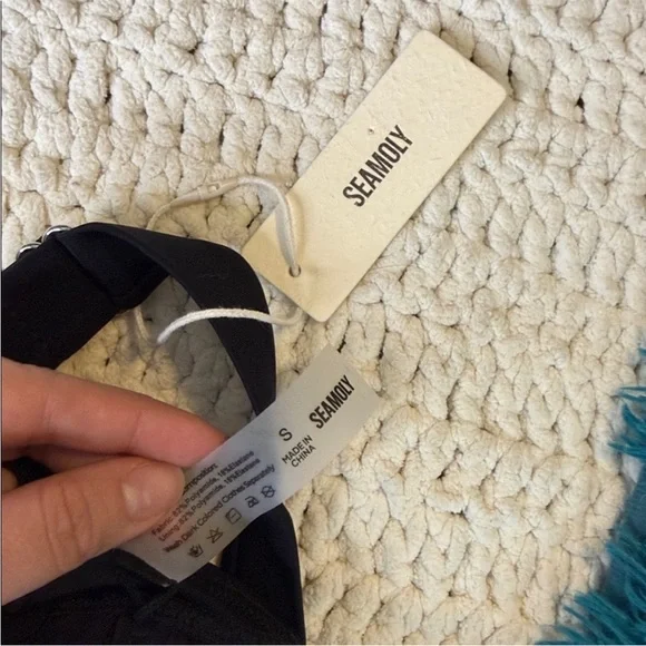 Tuckernuck x Seamolly Black and White One Piece Swimsuit - Picture 4 of 4